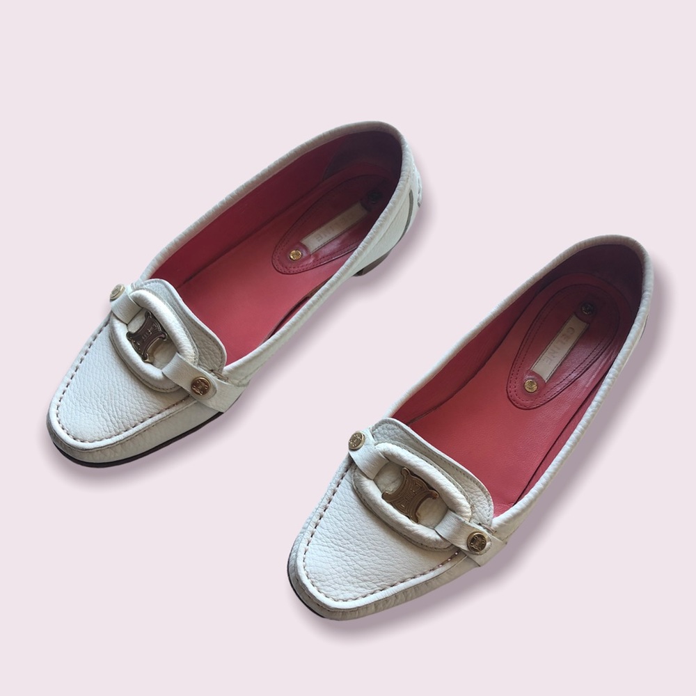 Celine Flat Loafer Slide On Shoes - Picture 1 of 12